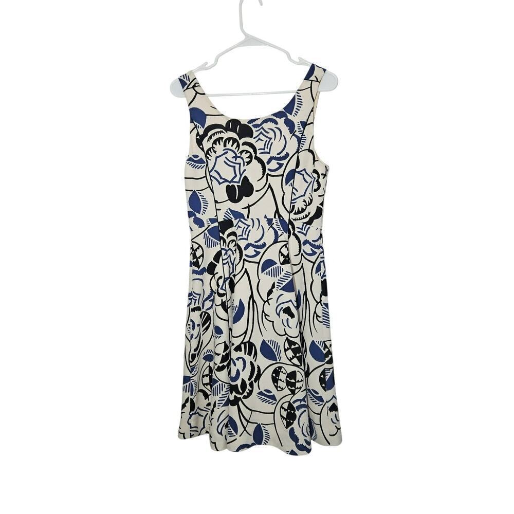 Anthropologie Vanessa Virginia Sleeveless Fit & Flare Floral Dress Size 6 Small - Picture 2 of 9